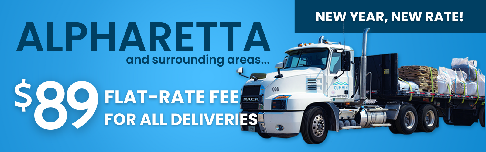 Delivery of Landscape Supplies Alpharetta
